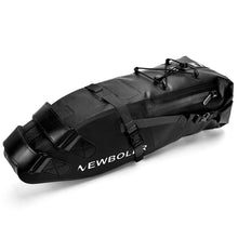 将图片加载到图库查看器，Bike Bag Waterproof Large Capacity Bicycle Bag Cycling Foldable Road Trunk Bike Packing Large Bike Bags Waterproof Bike Bag Under Seat Roll Up Cycling Rear Tail Pack Black 13L
