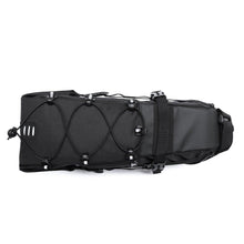 将图片加载到图库查看器，Bike Bag Waterproof Large Capacity Bicycle Bag Cycling Foldable Road Trunk Bike Packing Large Bike Bags Waterproof Bike Bag Under Seat Roll Up Cycling Rear Tail Pack Black 13L
