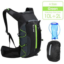 将图片加载到图库查看器，Bike Bags Portable Waterproof Backpack Cycling Water Bag Outdoor Sport Climbing Hiking Pouch Hydration Backpack  Bike Backpack  Mountain Biking Daypack Cycling Hiking Bicycle 10L
