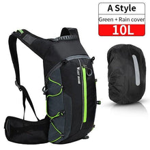 将图片加载到图库查看器，Bike Bags Portable Waterproof Backpack Cycling Water Bag Outdoor Sport Climbing Hiking Pouch Hydration Backpack  Bike Backpack  Mountain Biking Daypack Cycling Hiking Bicycle 10L
