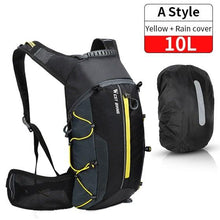 将图片加载到图库查看器，Bike Bags Portable Waterproof Backpack Cycling Water Bag Outdoor Sport Climbing Hiking Pouch Hydration Backpack  Bike Backpack  Mountain Biking Daypack Cycling Hiking Bicycle 10L
