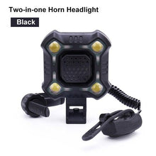 Load image into Gallery viewer, Bike Bell 4 Lamp Cycling Light 1200mAh Electric Horn Waterproof USB Charging Loud Alarm Security Bicycle Bell Bright Eyes Fully Waterproof Lumen Rechargeable Mountain Road Bike Headlight
