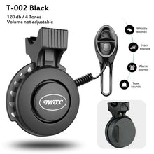 Load image into Gallery viewer, Bike Bell Charging Speaker USB Recharged Mini Electric Bike Horn 4 Modes Cycling Electric Bicycle Accessories For Scooter Electric Bike Horn Cycling Bicycle Scooter Horn Battery Waterproof Bicycle Accessories For Kid
