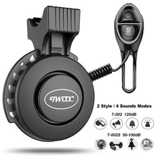 Load image into Gallery viewer, Bike Bell Charging Speaker USB Recharged Mini Electric Bike Horn 4 Modes Cycling Electric Bicycle Accessories For Scooter Electric Bike Horn Cycling Bicycle Scooter Horn Battery Waterproof Bicycle Accessories For Kid
