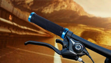 Load image into Gallery viewer, Bike Handlebar Cover Grips Anti-Slip Mountain Road Cycling Bike Bicycle Smooth Soft Rubber Handle Grip Lock Bar Non-Slip-Rubber Bicycle Handle Grip With Aluminum Lock Rubber Comfortable Bike Grips
