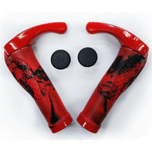 Load image into Gallery viewer, Bike Handlebar Ergonomics Bicycle Grips Bar Ends Plugs Grips Comfortable Bike Handle Grips Ergonomic Bike Grips Shock Absorption Mountain Bike Grips Non-Slip Bicycle Grips Aluminum Alloy Rings For Bicycle
