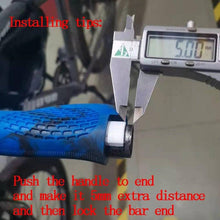 Load image into Gallery viewer, Bike Handlebar Ergonomics Bicycle Grips Bar Ends Plugs Grips Comfortable Bike Handle Grips Ergonomic Bike Grips Shock Absorption Mountain Bike Grips Non-Slip Bicycle Grips Aluminum Alloy Rings For Bicycle
