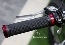 Load image into Gallery viewer, Bike Road Cycling Bicycle Handlebar Cover Grips Soft Rubber Anti-Slip Bike Handle Grip Lock Bar Non-Slip-Rubber Bicycle Handle Grip With Aluminum Lock Bike Grip For Scooter Cruiser Tricycle Wheel Chair Mountain Road Urban Foldable Bike
