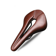 Load image into Gallery viewer, Bike Saddle Hollow Bicycle Cushion One-Piece PU Leather Soft Comfortable Seat For Men Women Road Mountain Cycling Saddles Bicycle Seat Waterproof Comfortable Road Bike Saddle Memory Foam Padded Replacement For Road Bikes
