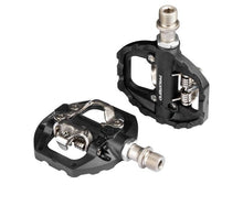Load image into Gallery viewer, Bike self-locking pedal nylon DU+3 pilin bearing Mountain Clipless Bike bicycle Pedal Cleats pedal bicycle Mountain Bike CNC Die-Cast Aluminum Sealed Pedals With Cleats Dual Platform Clipless Pedals For Mountain Bike Easy Clip In And Out

