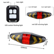 Load image into Gallery viewer, Bike Signal Wireless Remote Mountain Bike Cycling Lights Remote Control LED Warning Lamp Flashing Bike TailLight With Turn Signals Wireless Remote Control Ultra Bright LED Safety Warning Rear Lights
