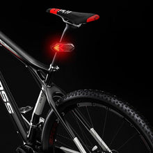 将图片加载到图库查看器，Bike Turn Signals Remote Control Bicycle Direction Indicator LED Rear Light USB Rechargeable Cycling Taillight With Horn Wireless Remote Control Bike Rear Light Back USB Rechargeable Safety Warning Cycling Light Fits On Any Road Bicycle
