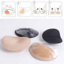 Load image into Gallery viewer, Bikini Chest Pad Bikini Set Breast Pads Breathable Push Up Sticky Bra Cups For Women Push Up Padded Bikinis Swimsuit Women Swimwear Women Thicker Breathable Sponge Bra Pad
