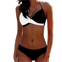Load image into Gallery viewer, Bikini Pad Push Up Swimwear Women Swimsuit Bath Suit Bikini Set Beachwear Two Piece Costume Summer Bikini Women's Push Up Bathing Suits Swimsuits Halter Bandage Two Piece Bikini
