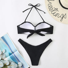 将图片加载到图库查看器，Bikini Push Up Swimwear  Bikini Set Pink Swimwear Women Micro Swimsuit Female Bandage Bikini Beach Wear Swimming Two-Piece Swimsuit Summer Swimsuit for Women
