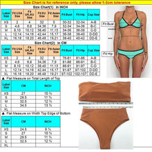 Load image into Gallery viewer, Bikini Set Summer Swimwear Beach Women's Swimsuit Bathing Suit Push Up Brazilian Bikini Women’s Two-Piece  Strapless Padded High Cut Bathing Suit Swimwear
