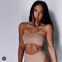 Load image into Gallery viewer, Bikini Set Summer Swimwear Beach Women's Swimsuit Bathing Suit Push Up Brazilian Bikini Women’s Two-Piece  Strapless Padded High Cut Bathing Suit Swimwear
