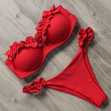 Load image into Gallery viewer, Bikini Swimwear Women Swimsuit  Leopard Bikini Set Women's Halter Triangle Bikini Bottom Cheeky Two Piece Swimsuits Push Up Bathing Suit Female Summer Beach Wear
