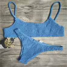 将图片加载到图库查看器，Bikinis Women Swimwear Two Piece Set Women Plus Size Swimwear Bandage Push-Up Padded Bra Bikini Set Swimsuit Bathing Suit Women Push-up Padded Bra Bandage Bikini Set Swimsuit Swimwear Bathing
