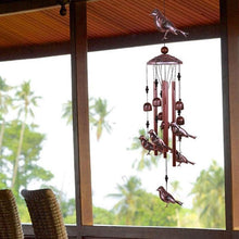 Load image into Gallery viewer, Bird Wind Chimes Waterproof Metal Wind Bells With Aluminum Tubes Bells Deep Tone Memorial Wind Chimes with Hook Smooth Melodic Tones Copper Antique Wind Chime Wall Hanging Home Decoration Romantic Wind Chime For Home
