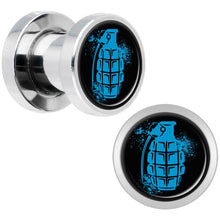 将图片加载到图库查看器，Blue Grenade Steel Screw Fit Plug Set 2G
