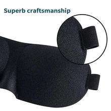 Load image into Gallery viewer, Black 3D Sleep Natural Sleeping Mask Eye Adjustable Strap Eye Mask Cover Portable Travel Blindfold Comfortable Mask For Sleeping

