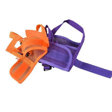 Load image into Gallery viewer, Black Breathable Anti Barking Adjustable Dog Muzzle Nylon Straps Anti Biting Dog Muzzles Cool Pets Accessories
