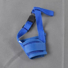 Load image into Gallery viewer, Black Breathable Anti Barking Adjustable Dog Muzzle Nylon Straps Anti Biting Dog Muzzles Cool Pets Accessories
