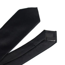 Load image into Gallery viewer, Black Business Skinny Men Neckties Wedding Slim Ties Elegant Men Lightweight High Quality Modern Ties
