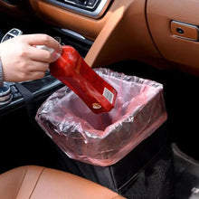 Load image into Gallery viewer, Black Car Trash Can Hanging Seat Back Bag Multi-functional Waterproof Folding  Easy Storage Box For Cars

