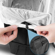 Load image into Gallery viewer, Black Car Trash Can Hanging Seat Back Bag Multi-functional Waterproof Folding  Easy Storage Box For Cars
