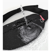 将图片加载到图库查看器，Black Crossbody Fanny Pack Simple Design Belt Bag Canvas Hands Free Travel Bag Sports Workout Durable Lightweight Fanny Packs For Festivals
