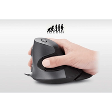 Load image into Gallery viewer, Black Ergonomic Design Vertical Mouse Adjustable DPI Optical Right Hand Mouse Reduce Wrist Pain 6 Buttons Modern Mouse For Computers Laptops PC
