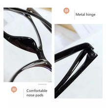 Load image into Gallery viewer, Black Fashion Anti Blue Light Transparent Computer Glasses Lightweight Frames  For Women Men Round Eyewear Round Women Optical Eyewear Frames Vintage Cat Eye
