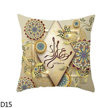 将图片加载到图库查看器，Black Gold Decor Pillow Case Ramadan Cushion Cover Pattern Decorative Cushion Pillowcase Stylish Pillow Home Decor Pillowcover
