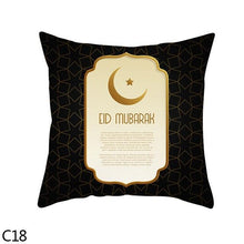 将图片加载到图库查看器，Black Gold Decor Pillow Case Ramadan Cushion Cover Pattern Decorative Cushion Pillowcase Stylish Pillow Home Decor Pillowcover
