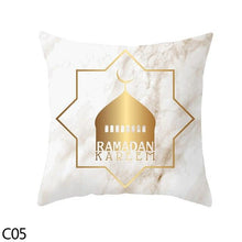 将图片加载到图库查看器，Black Gold Decor Pillow Case Ramadan Cushion Cover Pattern Decorative Cushion Pillowcase Stylish Pillow Home Decor Pillowcover
