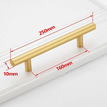 Load image into Gallery viewer, Black Golden Cupboard Handle Brushed Stainless Steel Kitchen Cabinet Door Knob Furniture Drawer Pull Hardware Pulls  Bar Handle  Furniture Handle Drawer Pull Hardware Stainless Steel Kitchen Drawer Pulls Cabinet Handles
