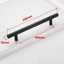 Load image into Gallery viewer, Black Golden Cupboard Handle Brushed Stainless Steel Kitchen Cabinet Door Knob Furniture Drawer Pull Hardware Pulls  Bar Handle  Furniture Handle Drawer Pull Hardware Stainless Steel Kitchen Drawer Pulls Cabinet Handles
