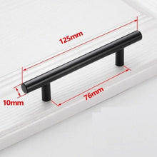 Load image into Gallery viewer, Black Golden Cupboard Handle Brushed Stainless Steel Kitchen Cabinet Door Knob Furniture Drawer Pull Hardware Pulls  Bar Handle  Furniture Handle Drawer Pull Hardware Stainless Steel Kitchen Drawer Pulls Cabinet Handles
