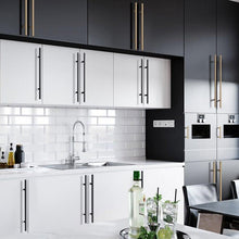 Load image into Gallery viewer, Black Golden Cupboard Handle Brushed Stainless Steel Kitchen Cabinet Door Knob Furniture Drawer Pull Hardware Pulls  Bar Handle  Furniture Handle Drawer Pull Hardware Stainless Steel Kitchen Drawer Pulls Cabinet Handles
