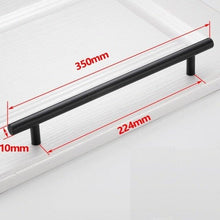 Load image into Gallery viewer, Black Golden Cupboard Handle Brushed Stainless Steel Kitchen Cabinet Door Knob Furniture Drawer Pull Hardware Pulls  Bar Handle  Furniture Handle Drawer Pull Hardware Stainless Steel Kitchen Drawer Pulls Cabinet Handles
