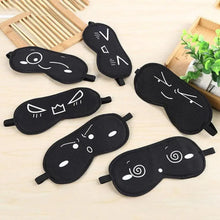 Load image into Gallery viewer, Black Lightweight Sleeping Travel Eye Mask Nap Sleep Eye Patch Comfortable Elegant Sleep Eye Mask Design Blindfold
