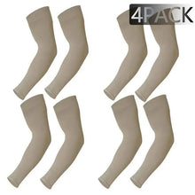 Load image into Gallery viewer, Black Men Unisex Cooling Arm Sleeves Cover Cycling Running Sun Protection Outdoor Activities Hide Tattoos Sleeve Cooling Sports Sleeve For Basketball Golf Football
