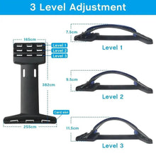 将图片加载到图库查看器，Black Purple Back Stretching Device Muscle Back Massage Relax Stretcher Posture Therapy Back Stretch Spine Pain Relief Stretcher Support Lower And Upper Muscle Pain Relief

