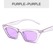 Load image into Gallery viewer, Black Rectangle Sunglasses For Women Retro Driving Glasses Vintage Fashion Style Cat Eye Sunglasses Women Small Cool Sun Glasses Luxury Eyewear
