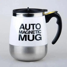 将图片加载到图库查看器，Black Smart Lazy Automatic Stainless Steel Self Stirring Magnetic Mug Creative Coffee Mixing Cup Automatic Self Mixing &amp; Spinning Cup Cute Christmas Birthday Gift Idea For Men And Women
