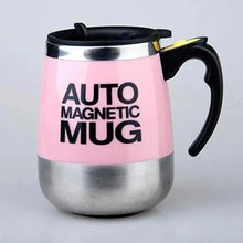 将图片加载到图库查看器，Black Smart Lazy Automatic Stainless Steel Self Stirring Magnetic Mug Creative Coffee Mixing Cup Automatic Self Mixing &amp; Spinning Cup Cute Christmas Birthday Gift Idea For Men And Women
