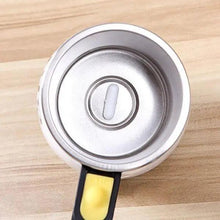 将图片加载到图库查看器，Black Smart Lazy Automatic Stainless Steel Self Stirring Magnetic Mug Creative Coffee Mixing Cup Automatic Self Mixing &amp; Spinning Cup Cute Christmas Birthday Gift Idea For Men And Women
