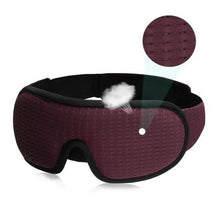 Load image into Gallery viewer, Black  Soft Padded Sleeping Mask For Eyes Lightweight Blindfold Night Mask Modern Adjustable Super Smooth Eye Patch For Sleep
